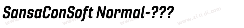 SansaConSoft Normal字体转换